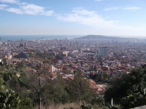Une vue sur Barcelone depuis le parc Guinardo.