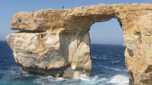 La fenêtre d'Azur, à Malte sur l'île de Gozo.