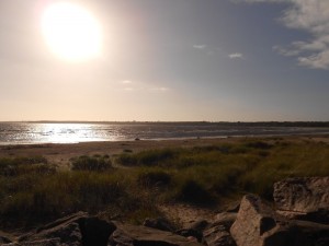 Coucher de soleil sur la plage