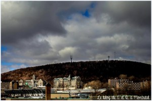 Vue sur le Mont Royal depuis l'avenue Parc