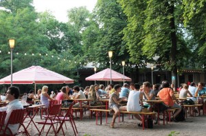 Un biergarten