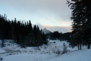 vue sur Ulriken depuis Floyen Blamanen