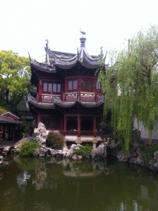 Photo d'un temple à Shanghai.