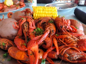 Un plat de crawfish