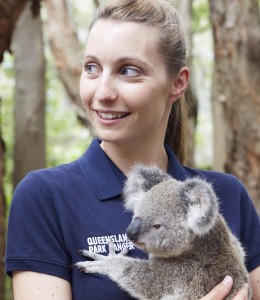 Portrait with Lady Elliot the koala